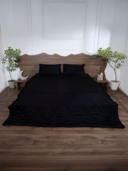 BELIHODE - All Season 300 TC Black Pure cotton Comforter (King)