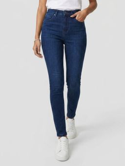 Spykar - Dark Blue Super Skinny Fit High Rise Jeans
