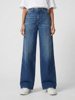 Spykar - Vintage Blue Wide Leg High Rise Jeans