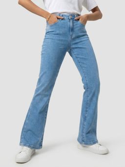 Spykar - Light Blue Boot Cut Fit High Rise Jeans