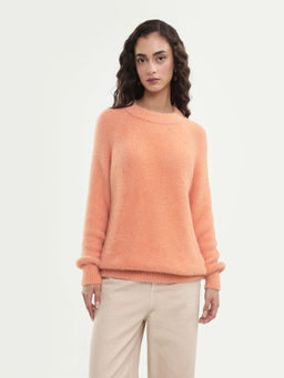 RAREISM - Women'S Mitsi Light Orange Nylon Sweater