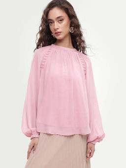 RAREISM - Women'S Rumor Pastel Pink Viscose Top