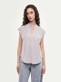 RAREISM - Women'S Sitty Purple Cotton Top