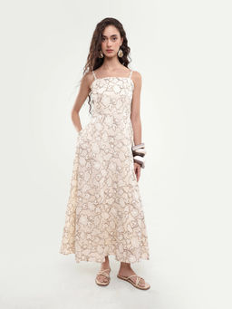 RAREISM - Women'S Yadi Off White Viscose Blend Dress