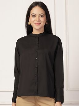Style Quotient - Women Black Formal Shirt