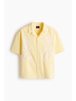 H&M - Men Yellow Relaxed Fit Resort Shirt