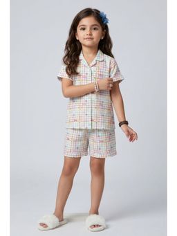 TINY GIRL - Cotton Printed Night Suit Set