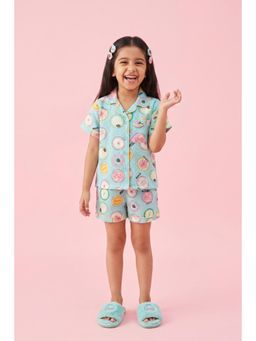 TINY GIRL - Girls Donut Print Night Suit