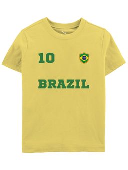 Zeezeezoo - Brazil Printed Cotton T-Shirt