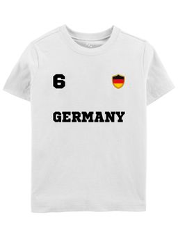 Zeezeezoo - Germany Printed Cotton T-Shirt