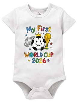Zeezeezoo - My First World Cup 2026 Trophy Printed Cotton Onesie