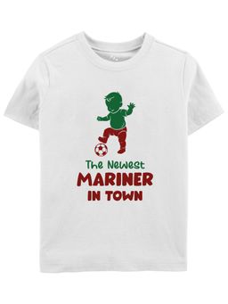 Zeezeezoo - The Newest Mariner In Town Printed Cotton T-Shirt