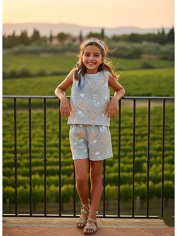 TINY GIRL - Girls Embroidered Co-Ord Set