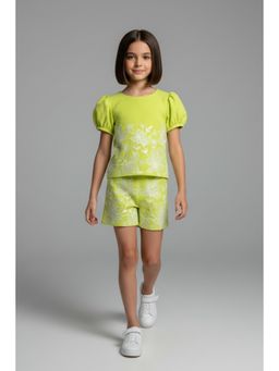 TINY GIRL - Girls Floral Embroidered Co-Ord Set