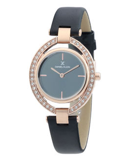 Daniel Klein - Black Premium Round Dial Analog Watch For Women - DK.1.12269 - 2