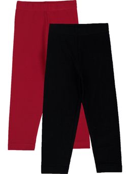 Bodycare - Multi-Color Solid Regular Leggings (Pack of 2)