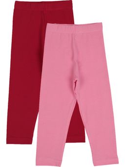 Bodycare - Multi-Color Solid Regular Leggings (Pack of 2)