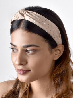 Joker and Witch - Joker & Witch Ronnie Pearl Beige Hairband