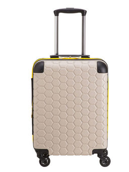 CARPISA - White Geometric Trolley (S)-Go Tech Sport