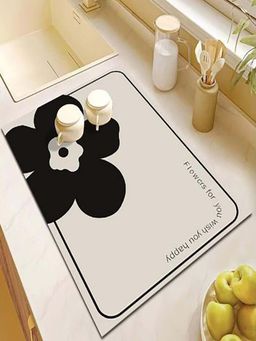 House of Quirk - Dish Drying Mat for Kitchen Counter Cute Print Drainer Mats