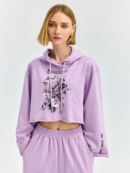 Cover Story - Purple Relaxed Hoodie