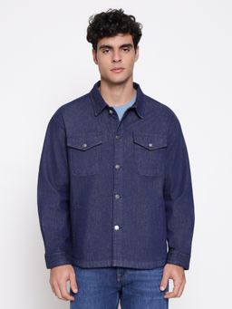 Guess - Men Billy The Zephyr Solid Denim Jacket