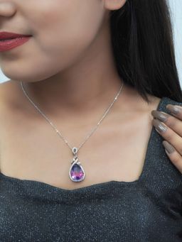 Niscka - Vogue Necklace Set Marquise American Diamonds