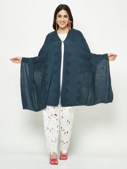 KnitStudio - Wrap Yourself In Luxury With Our Teal Knitted Stole