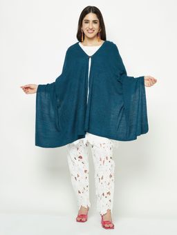 KnitStudio - Vintage Vibes In Teal Knitted Stole