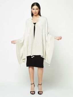 KnitStudio - Edge Design White Stole