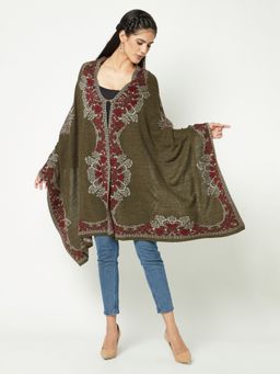 KnitStudio - Eccentric Olive Edge-Art Knitted Stole