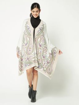 KnitStudio - Edge Design Off White Stole