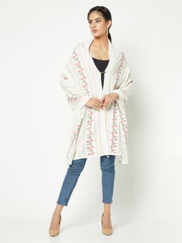 KnitStudio - Monochromic Off White Stole