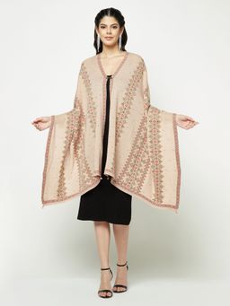 KnitStudio - Rose Pink Charm Basic Edge Art Knitted Stole