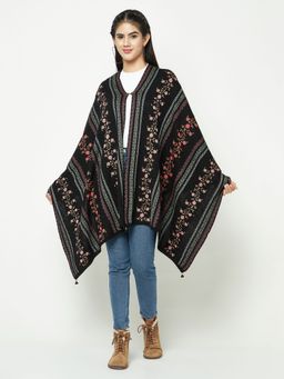 KnitStudio - Edge Design Black Stole