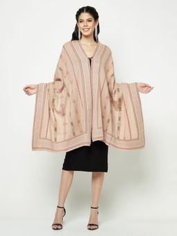 KnitStudio - Wrap Yourself In Artistry With Rose Pink Knitted Stole