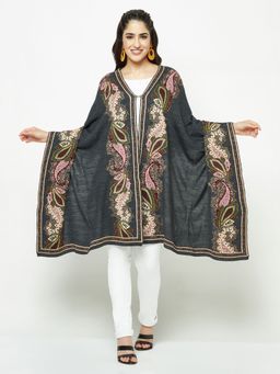 KnitStudio - Redefine Grey Timeless Floral Stole