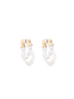Forever New - Solange Small Pearl Loop Hoop Earrings