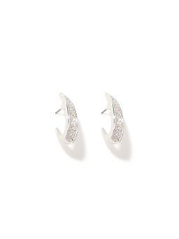 Forever New - Shea Stone Curve Loop Half Hoop Earrings