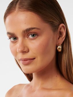 Forever New - Signature Kai Panel Hoop Earrings