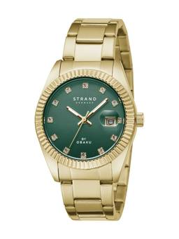 Strand by Obaku - Delmore Mini Sugar S721LDGESG Green Dial Quartz Watch For Women