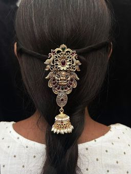 GRIIHAM - Multi-Color Gold Finish Guaranteed Quality Half Hair Pin/Jada