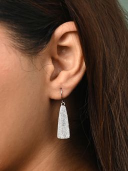 CLARA - 925 Sterling Silver Platinum Plated Evie Crystal Finish Earrings for Women