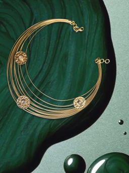 Suhani Pittie - Molten Gyre 22K Gold Plated Neckpiece