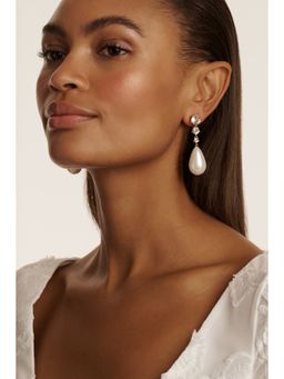Ted Baker - White Statement Crystal Bead Drop Earrings
