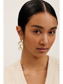 Ted Baker - Gold Multi Hoop Drop Earrings