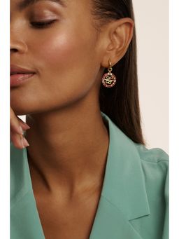 Ted Baker - Multi-Color Monogram Crystal Huggie Earrings