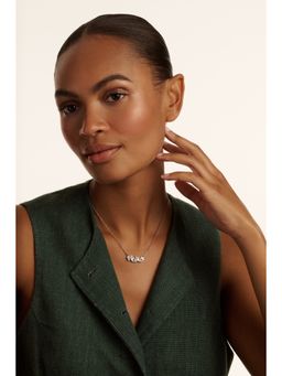 Ted Baker - White Crystal Cluster Pendant Necklace