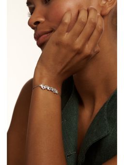 Ted Baker - White Crystal Cluster Adjustable Bracelet