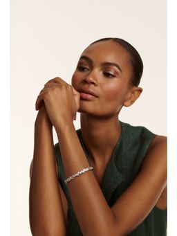 Ted Baker - White Crystal Cluster Bangle